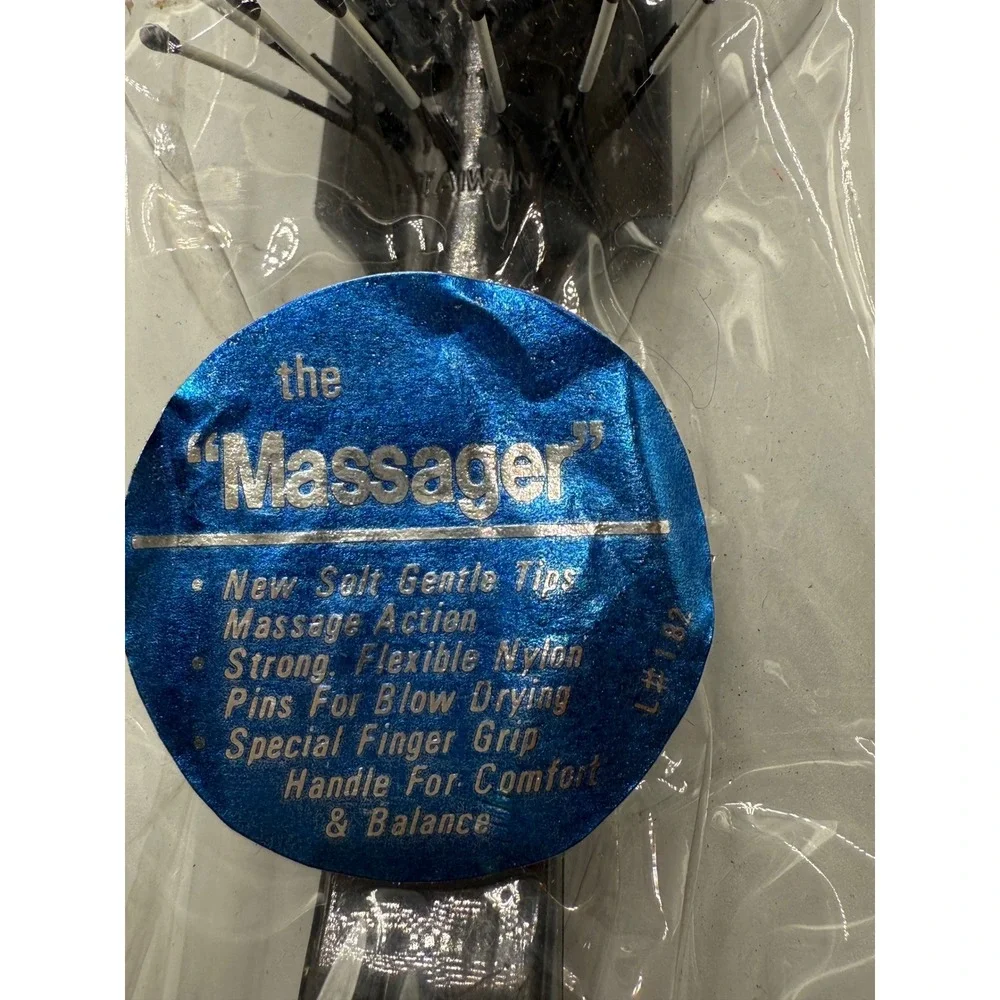 Vintage Sekine's Massager Hair Brush Vented Blow Drying New in package Old Stock